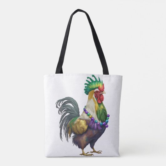 WATERVERF MARDI GRAS CHICKEN TOTE BAG (Achterkant)