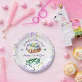 Waterverf Mardi Gras, Fat Tuesday Party Papieren Bordje (Feest)