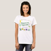 Waterverf Mardi Gras Feestobjecten T-shirt (Voorkant volledig)