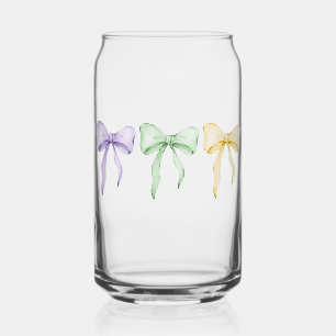 Waterverf Mardi Gras Kleur Bogen Paars Groen Goud Blikvorm Glas
