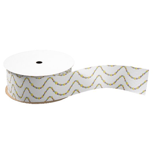 Waterverf Mardi Gras-kralen Grosgrain Lint