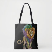 WATERVERF MARDI GRAS LION TOTE BAG (Voorkant)