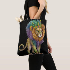 WATERVERF MARDI GRAS LION TOTE BAG