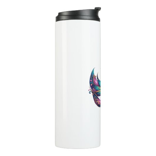 waterverf Mardi Gras maskercarnaval Thermosbeker (Gedraaid links)