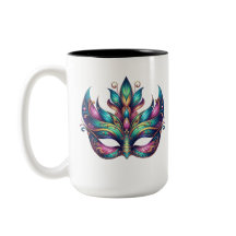 waterverf Mardi Gras maskercarnaval