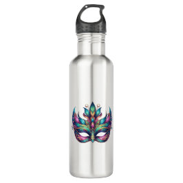 waterverf Mardi Gras maskercarnaval Waterfles