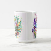 WATERVERF MARDI GRAS MASKS & FEATHERS KOFFIEMOK (Center)