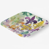 Waterverf Mardi Gras Papieren Bordje (Gebogen)