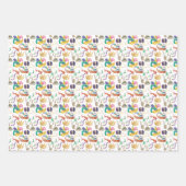 Waterverf Mardi Gras ThMED Inpakpapier Vel (Voorkant)