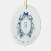 Waterverf maretak crest monogram Ornament (Rechts)
