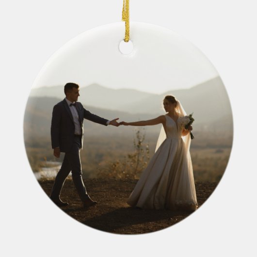 Waterverf maretak crest monogram Ornament (Achterkant)