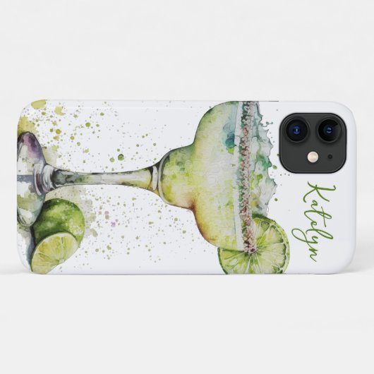 Waterverf Margarita Case-Mate iPhone Case (Achterkant (horizontaal))