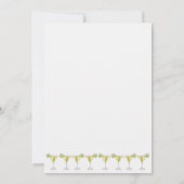 Waterverf Margarita Final Fiesta Bachelorette Kaart (Achterkant)