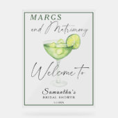 Waterverf Margarita Vrijgezellenfeest Welkom Acryl Bord (Voorkant)