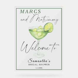 Waterverf Margarita Vrijgezellenfeest Welkom Acryl Bord