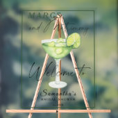 Waterverf Margarita Vrijgezellenfeest Welkom Acryl Bord (Neutraal)