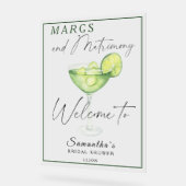 Waterverf Margarita Vrijgezellenfeest Welkom Acryl Bord (Hoek)