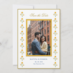 Waterverf Marigold Photo Save the Date