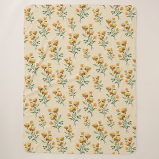 Waterverf Marigold Vertical Sherpa Blanket Deken