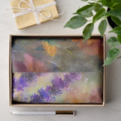 Waterverf Marigolds Lavendel Garden Decoupage Tissuepapier (Geschenk)