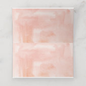 Waterverf marine & Blush Wedding Plaatskaartje (Binnenkant ongevouwen)