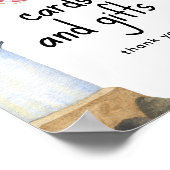 Waterverf marine - Boeken kaarten en geschenken Poster (Hoek)