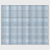 Waterverf Marine en Blue Plaid Cadeaupapier (Vlak)