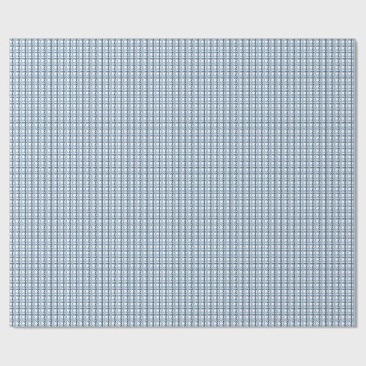 Waterverf Marine en Blue Plaid Cadeaupapier (Vlak)