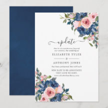 Waterverf marine en Blush Floral Wedding Update