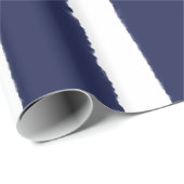 Waterverf marine en witte stropen cadeaupapier (Rol Hoek)