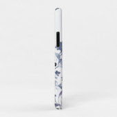 Waterverf marine indigo floraal patroon Case-Mate iPhone case (Achterkant/rechts)