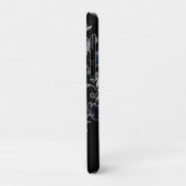 Waterverf marine indigo floraal patroon Case-Mate iPhone case (Achterkant/links)