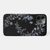 Waterverf marine indigo floral chic Case-Mate iPhone case (Achterkant (horizontaal))