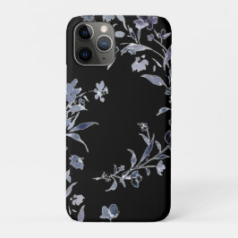 Waterverf marine indigoblauw bloempatroon Case-Mate iPhone case