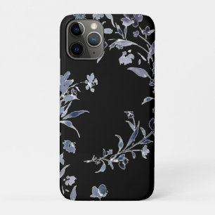 Waterverf marine indigoblauw bloempatroon Case-Mate iPhone case