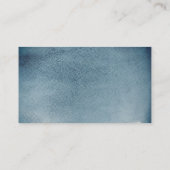 Waterverf marine nautische bruiloft. Blauwe detail Informatiekaartje (Achterkant)