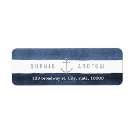 Waterverf marine streept nautische strandbruiloft etiket