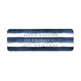 Waterverf marine streept nautische strandbruiloft etiket