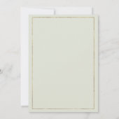 Waterverf marineblauwe munt bloemen botanische bru kaart (Achterkant)