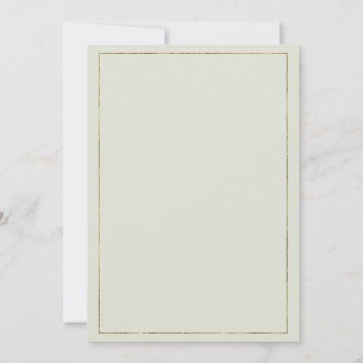 Waterverf marineblauwe munt bloemen botanische bru kaart (Achterkant)