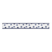 Waterverf marinekringen polka dot hand op hand grosgrain lint (Voorkant)