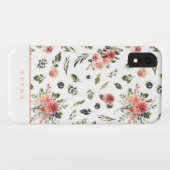 Waterverf marinescoraal Floral Pattern Case-Mate iPhone Case (Achterkant (horizontaal))