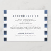 Waterverf marinestrepen nautische accommodatie informatiekaartje (Voorkant)