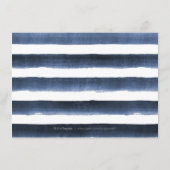 Waterverf marinestrepen nautische accommodatie informatiekaartje (Achterkant)