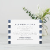 Waterverf marinestrepen nautische accommodatie informatiekaartje (Staand voorkant)