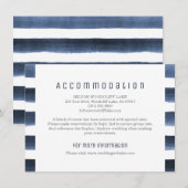 Waterverf marinestrepen nautische accommodatie informatiekaartje (Voorkant / Achterkant)