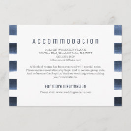 Waterverf marinestrepen nautische accommodatie informatiekaartje