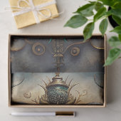 Waterverf  maritieme totem teken schedel sneak tissuepapier (Geschenk)