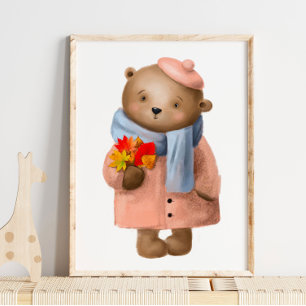 Waterverf Marley Beer   Beer wandafdrukken Poster