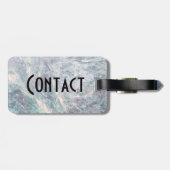 waterverf marmer bagagelabel (Achterkant horizontaal)